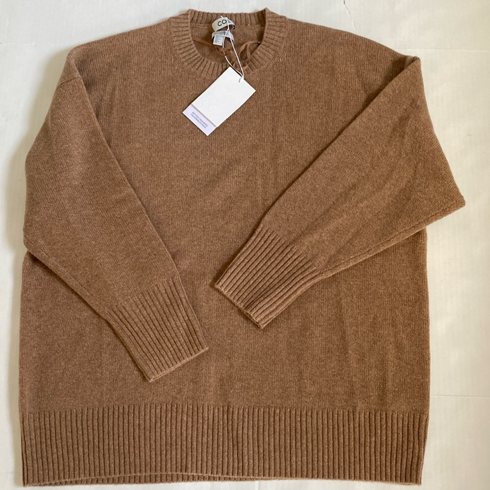 COS 100% Cashmere Oversized Camel Sweater